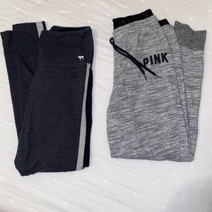 Two pair of PINK Victoria Secret pants, size M